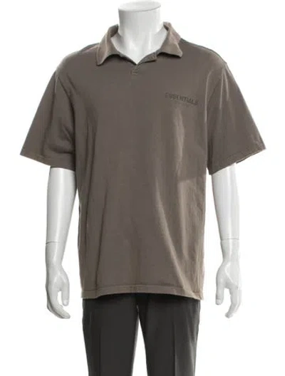 Pre-owned Essentials Collar Short Sleeve Polo Shirt In Neutral