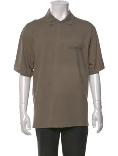 Pre-owned Essentials Collar Short Sleeve Polo Shirt In Neutral