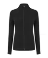 Essentials Collared Zipper Sweater In Black