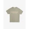 Essentials Concrete Heather Classic Logo Cotton T-shirt 2- In Gray