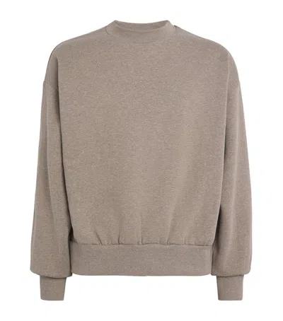 ESSENTIALS COTTON-BLEND BACK LOGO SWEATSHIRT