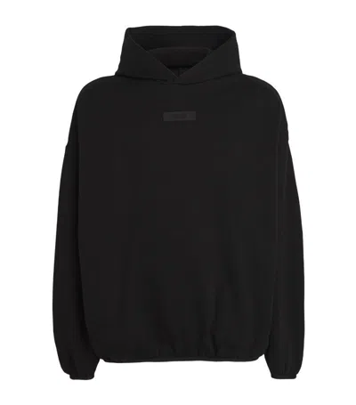 Essentials Cotton-blend Hoodie In Black