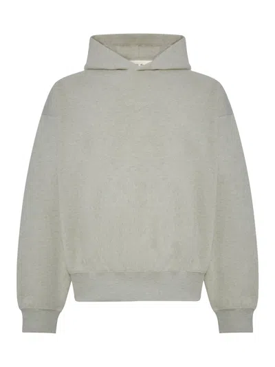 Essentials Signature Classic Logo-embroidered Hoodie In Gray