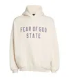 Essentials Off-white Printed Logo Hoodie In Beige