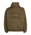 ESSENTIALS FEAR OF GOD ESSENTIALS COTTON-BLEND LOGO HOODIE