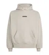 Essentials Cotton-blend Logo Hoodie In Gray
