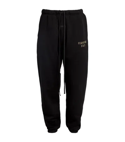 Essentials Cotton-blend Logo Sweatpants In Black