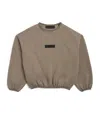 Essentials Cotton-blend Logo Sweatshirt In Grey