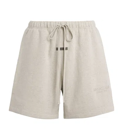 Essentials Cotton-blend Logo Sweatshorts In Sand