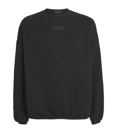 Essentials Cotton-blend Sweatshirt In Black