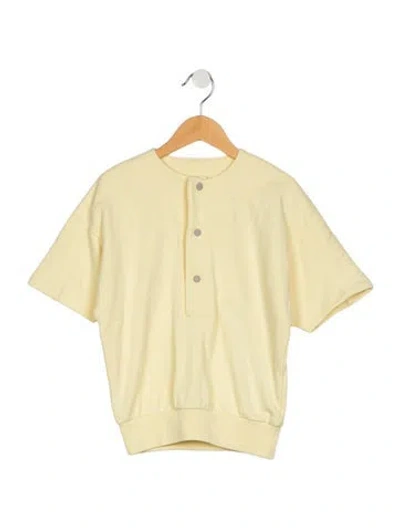 Pre-owned Essentials Babies' Cotton Button Shirt  W/tags In Yellow
