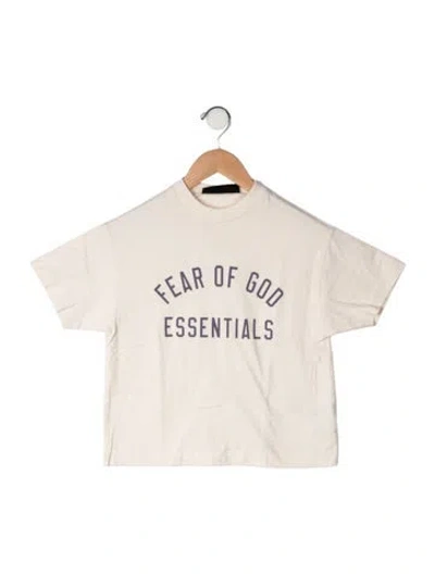 Pre-owned Essentials Kids' Cotton Graphic Print T Shirt In Neutrals