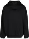 Essentials Cotton Hoodie In Black