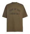 Essentials Khaki Crewneck T-shirt In Green