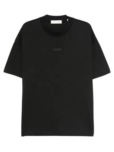 Essentials Cotton T-shirt With Logo In Black