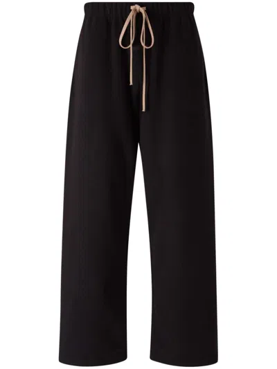 Essentials Cotton Track Pants In Black