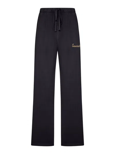 Essentials Cotton Training Sweatpants In Black