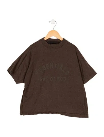 Pre-owned Essentials Kids' Cotton T-shirt In Brown