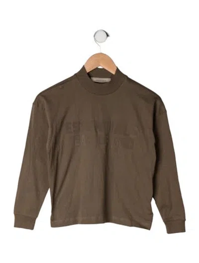 Pre-owned Essentials Babies' Cotton T-shirt In Brown