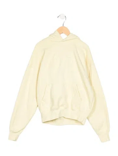 Pre-owned Essentials Kids' Cotton Yellow Casual Pullover Hoodie