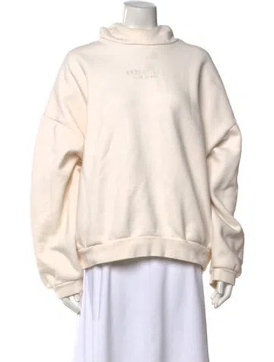 Pre-owned Essentials Cowl Neck Long Sleeve Sweatshirt In Neutral