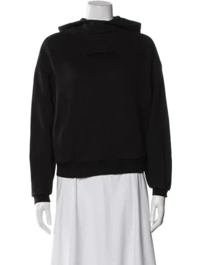 Pre-owned Essentials Crew Neck Long Sleeve Hoodie In Black