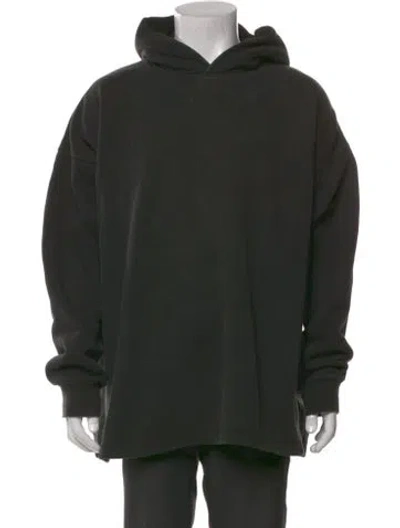 Pre-owned Essentials Crew Neck Long Sleeve Hoodie In Black