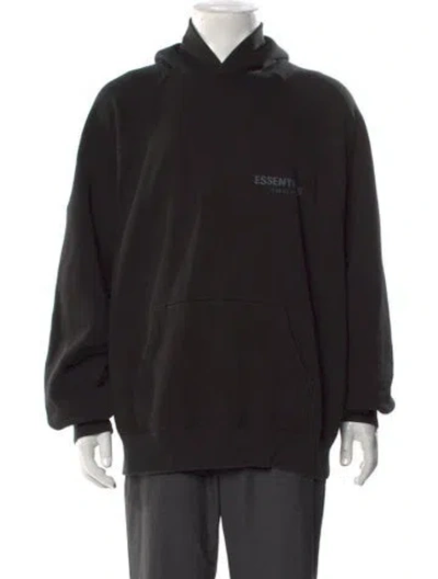 Pre-owned Essentials Crew Neck Long Sleeve Hoodie In Black
