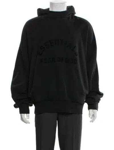 Pre-owned Essentials Crew Neck Long Sleeve Hoodie In Black