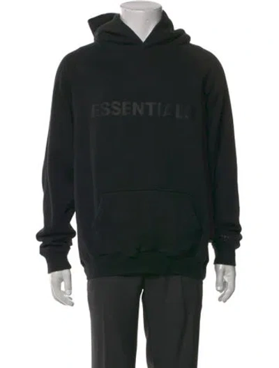 Pre-owned Essentials Crew Neck Long Sleeve Hoodie In Black