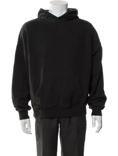 Pre-owned Essentials Crew Neck Long Sleeve Hoodie In Black