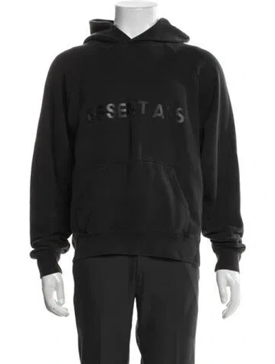 Pre-owned Essentials Crew Neck Long Sleeve Hoodie In Black