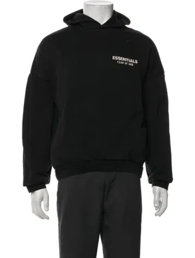 Pre-owned Essentials Crew Neck Long Sleeve Hoodie In Black