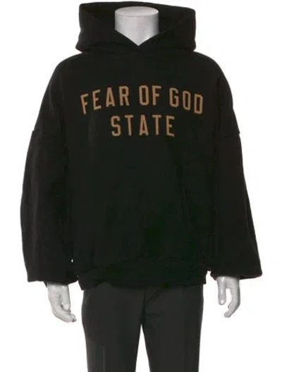 Pre-owned Essentials Crew Neck Long Sleeve Hoodie In Black