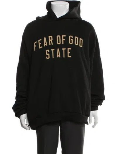 Pre-owned Essentials Crew Neck Long Sleeve Hoodie In Black