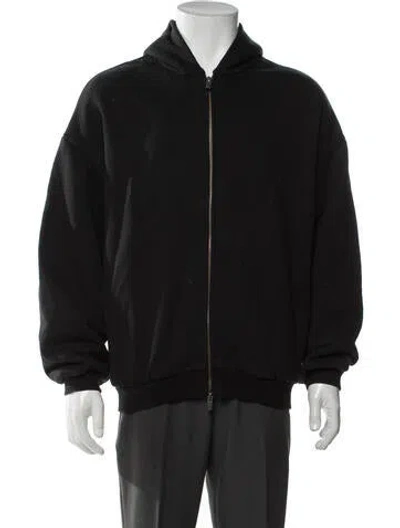 Pre-owned Essentials Crew Neck Long Sleeve Hoodie In Black