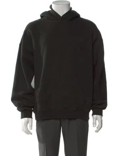 Pre-owned Essentials Crew Neck Long Sleeve Hoodie In Black