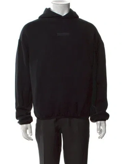 Pre-owned Essentials Crew Neck Long Sleeve Hoodie In Black