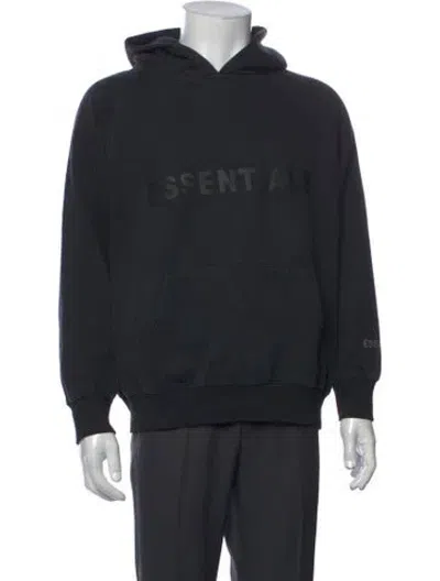Pre-owned Essentials Crew Neck Long Sleeve Hoodie In Black
