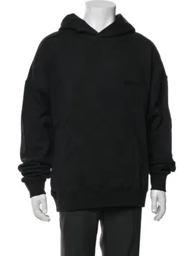 Pre-owned Essentials Crew Neck Long Sleeve Hoodie In Black