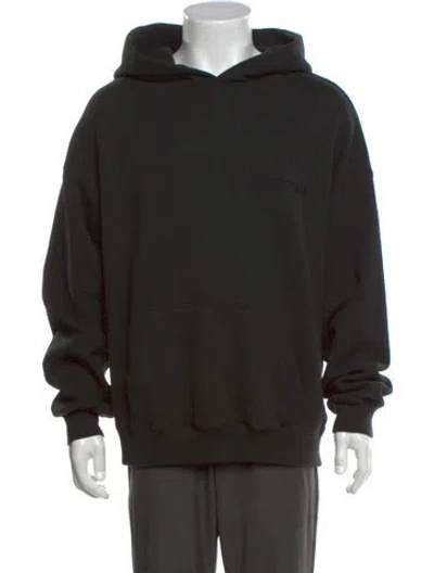 Pre-owned Essentials Crew Neck Long Sleeve Hoodie In Black