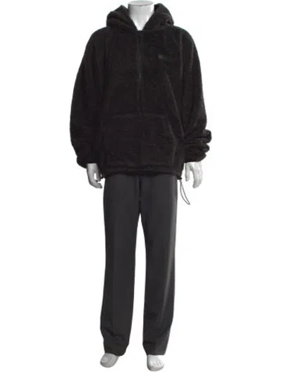 Pre-owned Essentials Crew Neck Long Sleeve Hoodie In Black