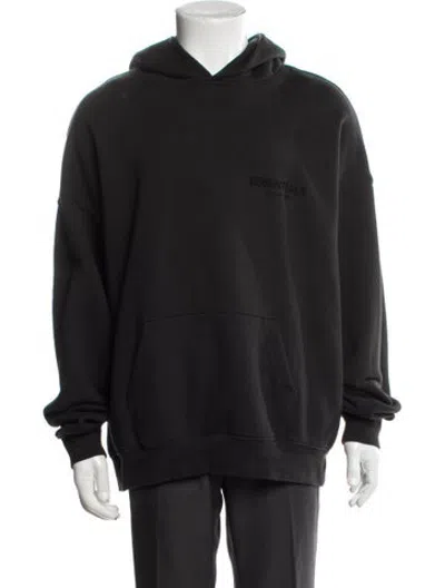 Pre-owned Essentials Crew Neck Long Sleeve Hoodie In Black