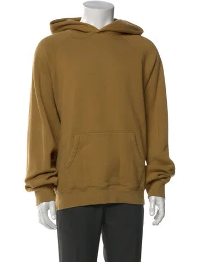 Pre-owned Essentials Crew Neck Long Sleeve Hoodie In Brown