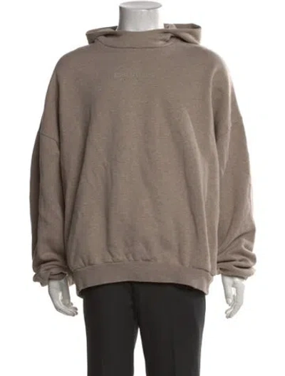 Pre-owned Essentials Crew Neck Long Sleeve Hoodie In Brown