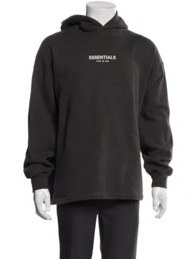 Pre-owned Essentials Crew Neck Long Sleeve Hoodie In Grey
