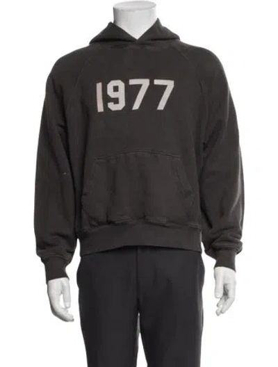 Pre-owned Essentials Crew Neck Long Sleeve Hoodie In Grey