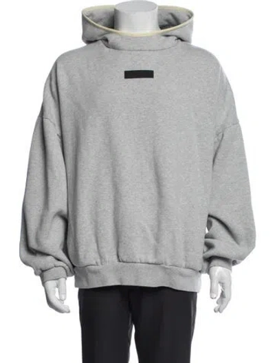 Pre-owned Essentials Crew Neck Long Sleeve Hoodie In Grey