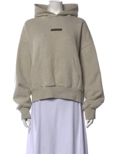 Pre-owned Essentials Crew Neck Long Sleeve Hoodie In Grey