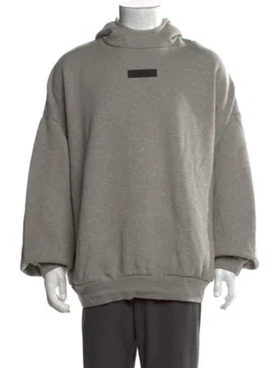 Pre-owned Essentials Crew Neck Long Sleeve Hoodie In Grey